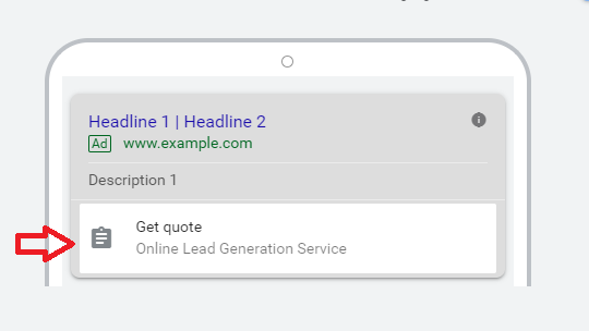 where does Google lead Form Generation shows up
